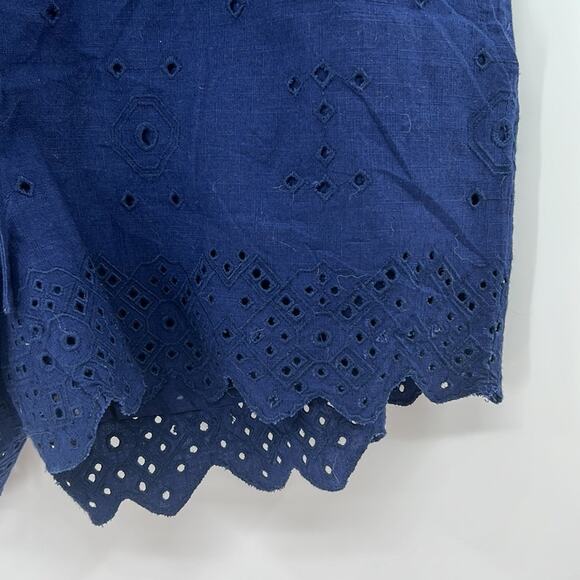 Vineyard Vines Eyelet Pull On Shorts - Navy - Medium - Picture 2 of 5